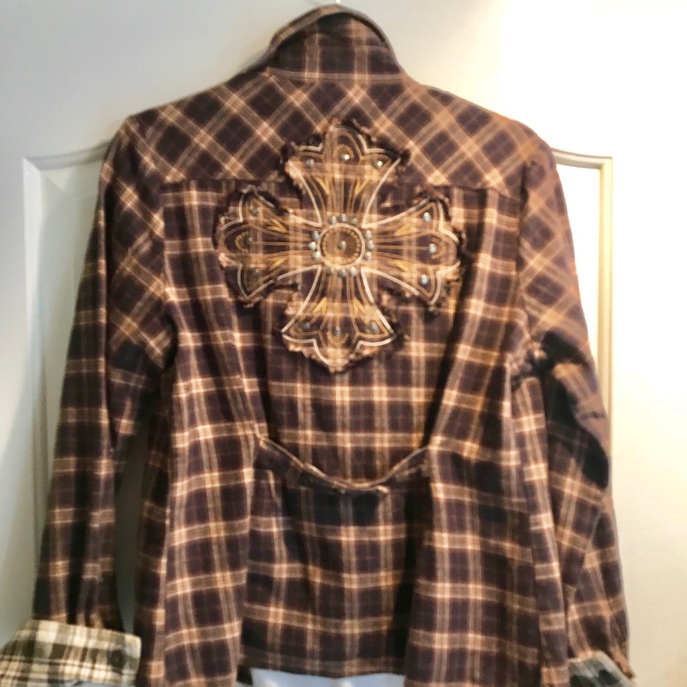 MUR MUR PLAID FLANNEL SHIRT/JACKET